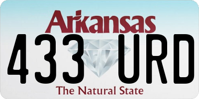 AR license plate 433URD