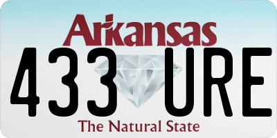 AR license plate 433URE