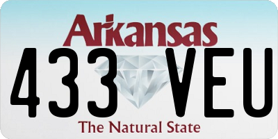 AR license plate 433VEU