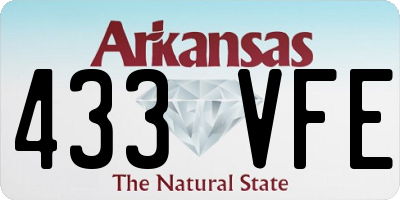 AR license plate 433VFE