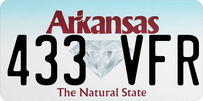 AR license plate 433VFR