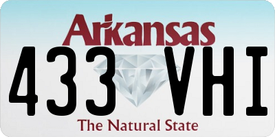 AR license plate 433VHI