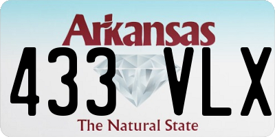 AR license plate 433VLX