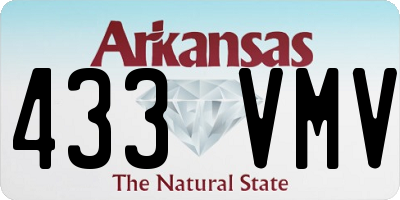 AR license plate 433VMV