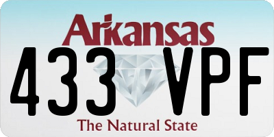 AR license plate 433VPF