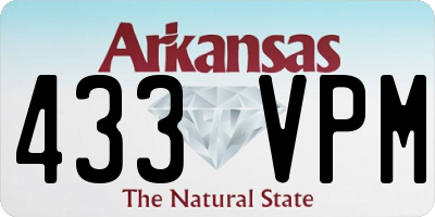 AR license plate 433VPM