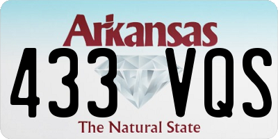 AR license plate 433VQS