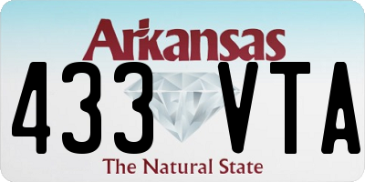 AR license plate 433VTA
