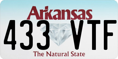 AR license plate 433VTF