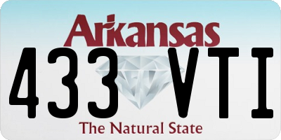 AR license plate 433VTI
