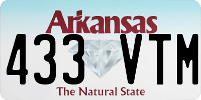 AR license plate 433VTM