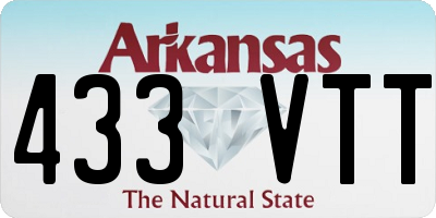 AR license plate 433VTT
