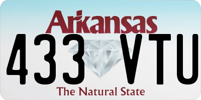 AR license plate 433VTU