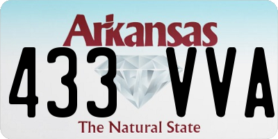AR license plate 433VVA