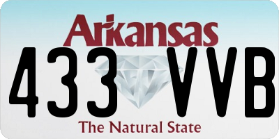 AR license plate 433VVB