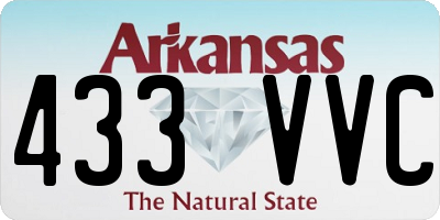 AR license plate 433VVC