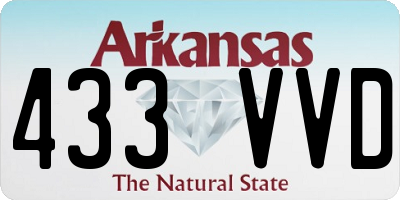 AR license plate 433VVD