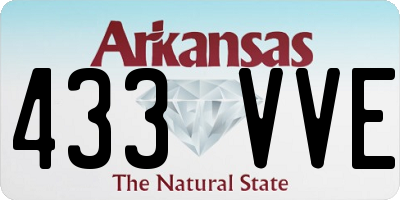 AR license plate 433VVE