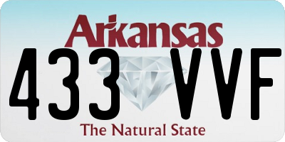 AR license plate 433VVF