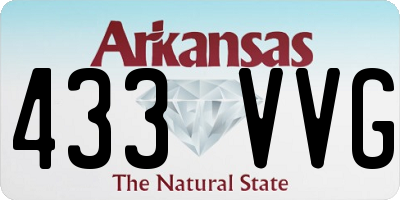 AR license plate 433VVG
