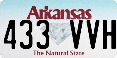 AR license plate 433VVH