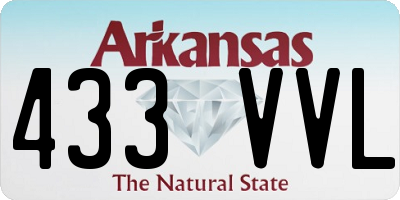 AR license plate 433VVL