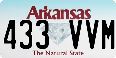 AR license plate 433VVM