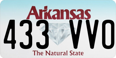 AR license plate 433VVO