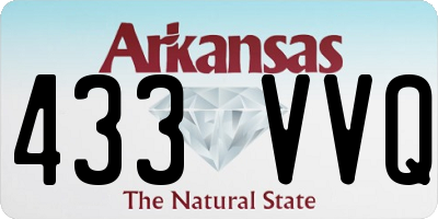 AR license plate 433VVQ