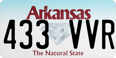 AR license plate 433VVR