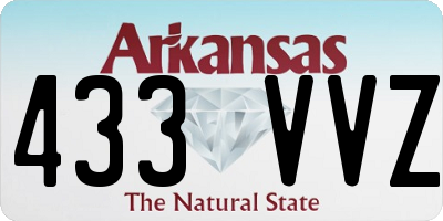 AR license plate 433VVZ