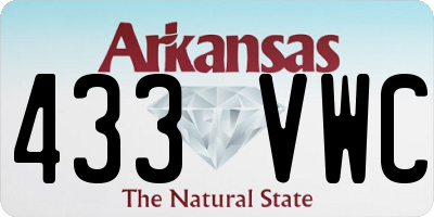 AR license plate 433VWC