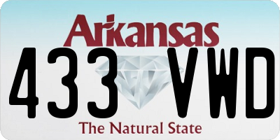 AR license plate 433VWD