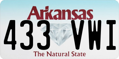 AR license plate 433VWI