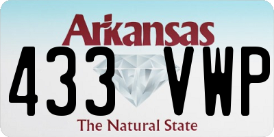 AR license plate 433VWP