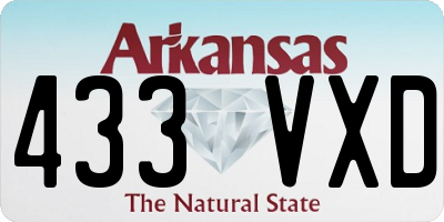AR license plate 433VXD