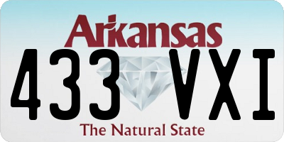 AR license plate 433VXI
