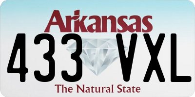 AR license plate 433VXL