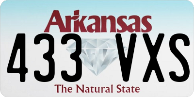 AR license plate 433VXS