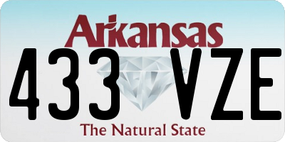 AR license plate 433VZE