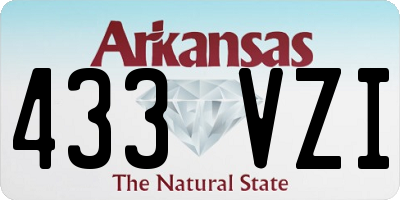 AR license plate 433VZI