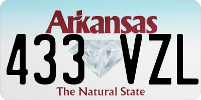 AR license plate 433VZL