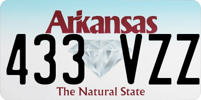 AR license plate 433VZZ