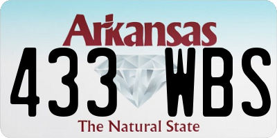 AR license plate 433WBS