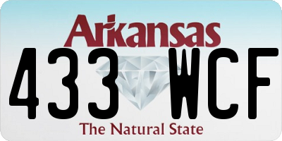 AR license plate 433WCF