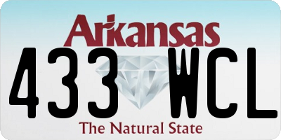 AR license plate 433WCL