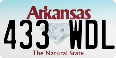 AR license plate 433WDL