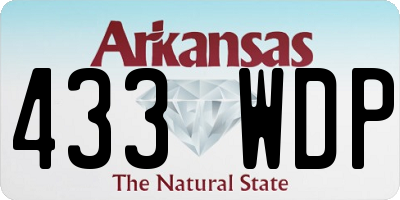 AR license plate 433WDP