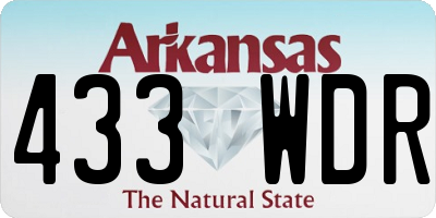 AR license plate 433WDR
