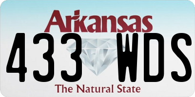 AR license plate 433WDS